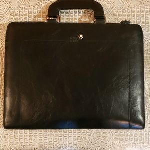 Mont Blanc leather comp/tablet case
